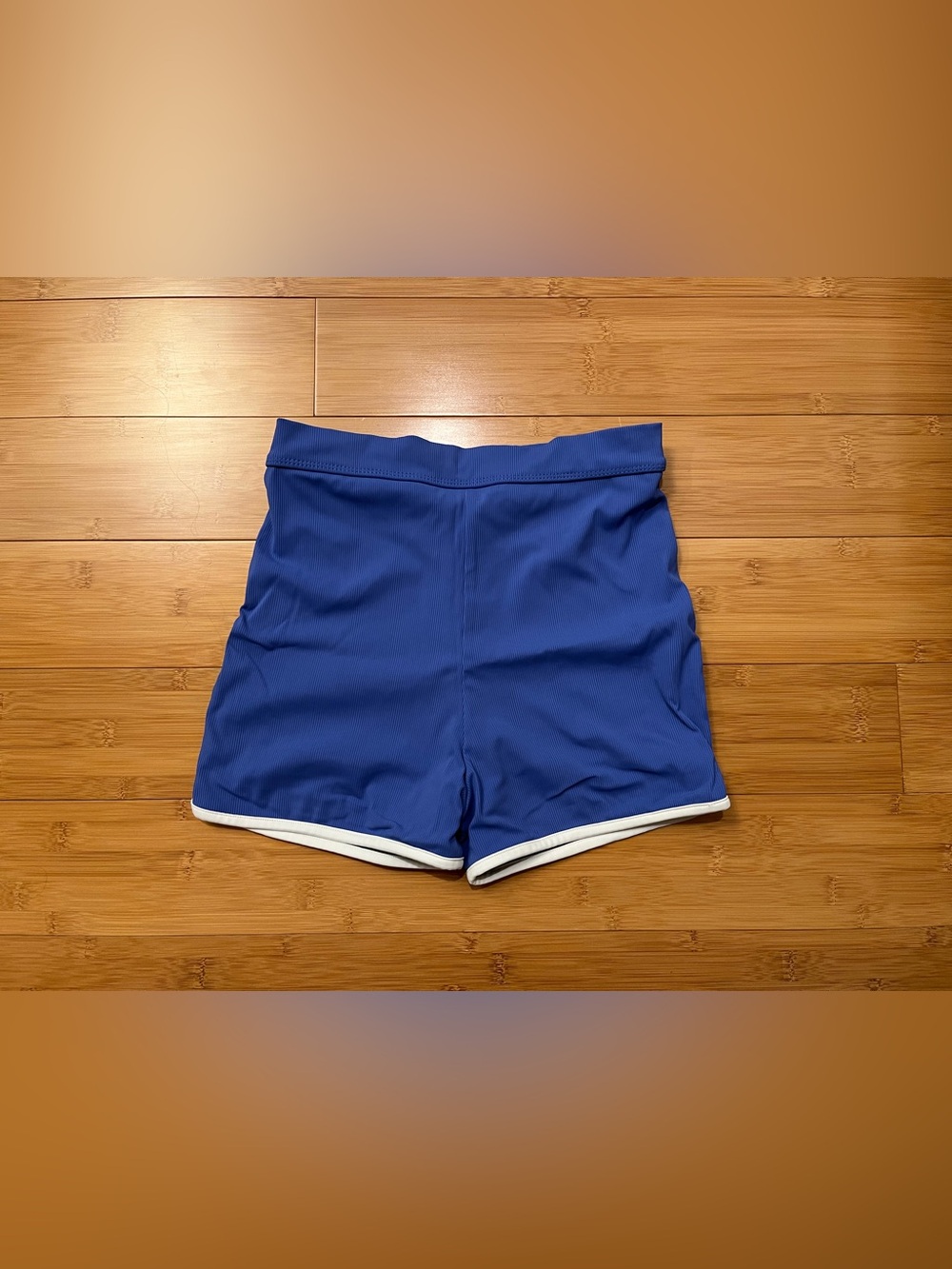 Acacia Tommy Piped Bottoms in Sapphire Ribbed, Small